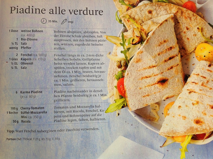 PIADINA ALLE VERDURE
